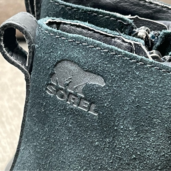 SOREL Emelie Short Lace Ankle Boots Waterproof Black Size 7 US - Picture 11 of 15